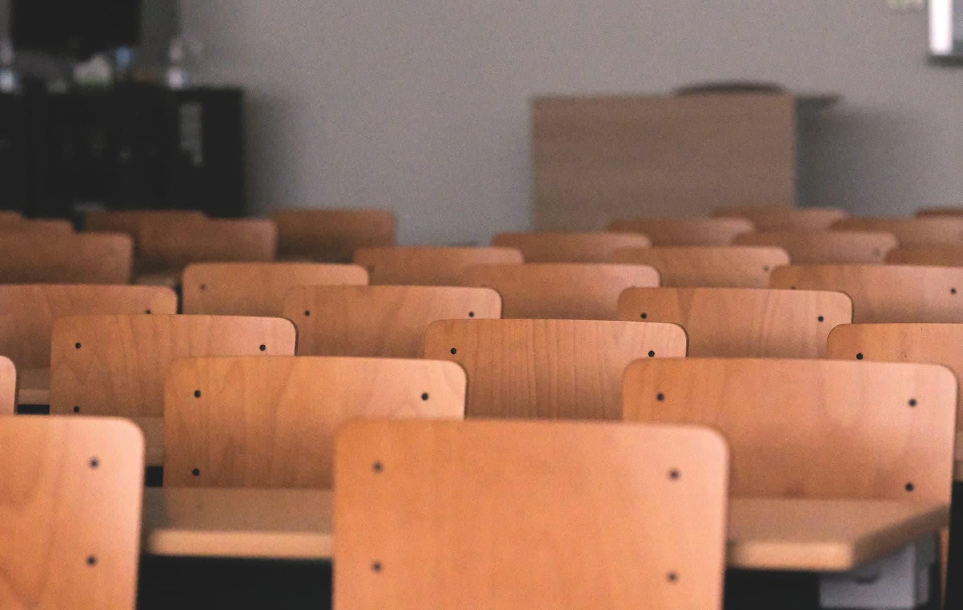 Chairs in a classroom