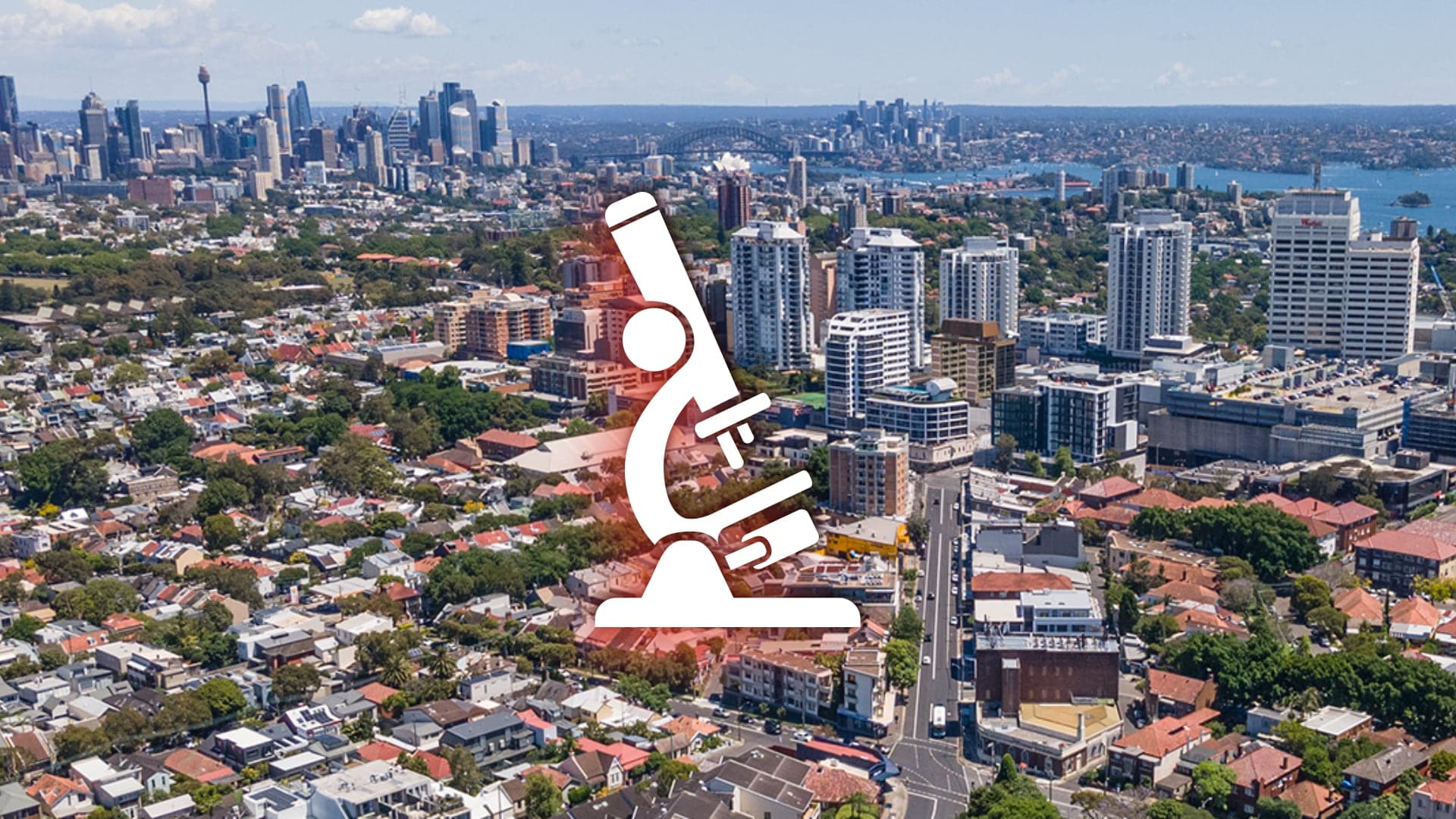 Aerial photo of Sydney